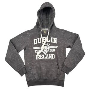 Irish Connexxion Dublin Ireland Hoodie XS‎ Charcoal Gray Heather Sweatshirt